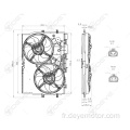 Ventilateur de refroidissement de radiateur de voiture pour FIAT DUCATO